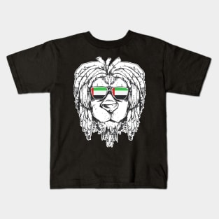 Rasta Reggae Lion Arab Emirates Gift Rastafari Kids T-Shirt